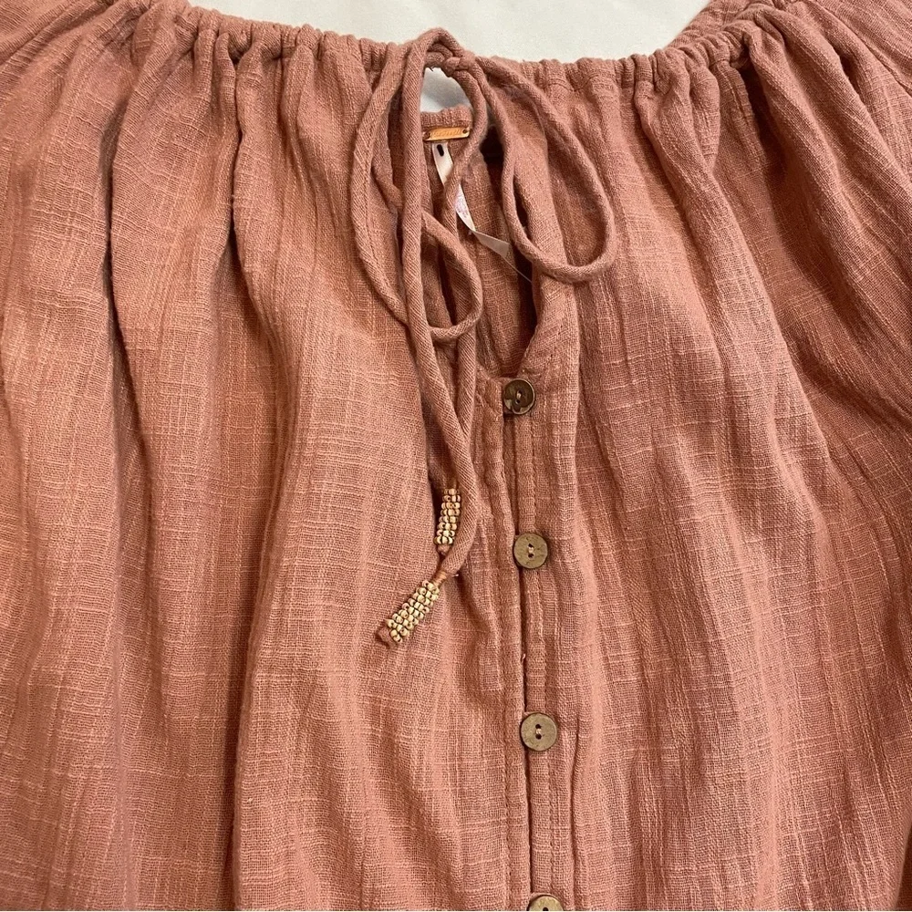 New Free People Stealin' Hearts Cotton Tunic Size M